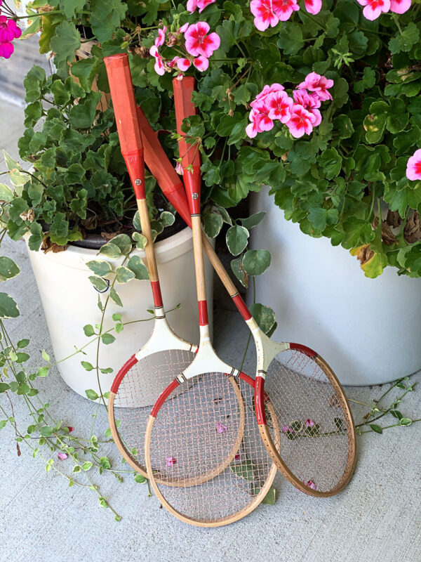 Upcycle Broken Racket Badminton Racket Repurpose - House of Hawthornes