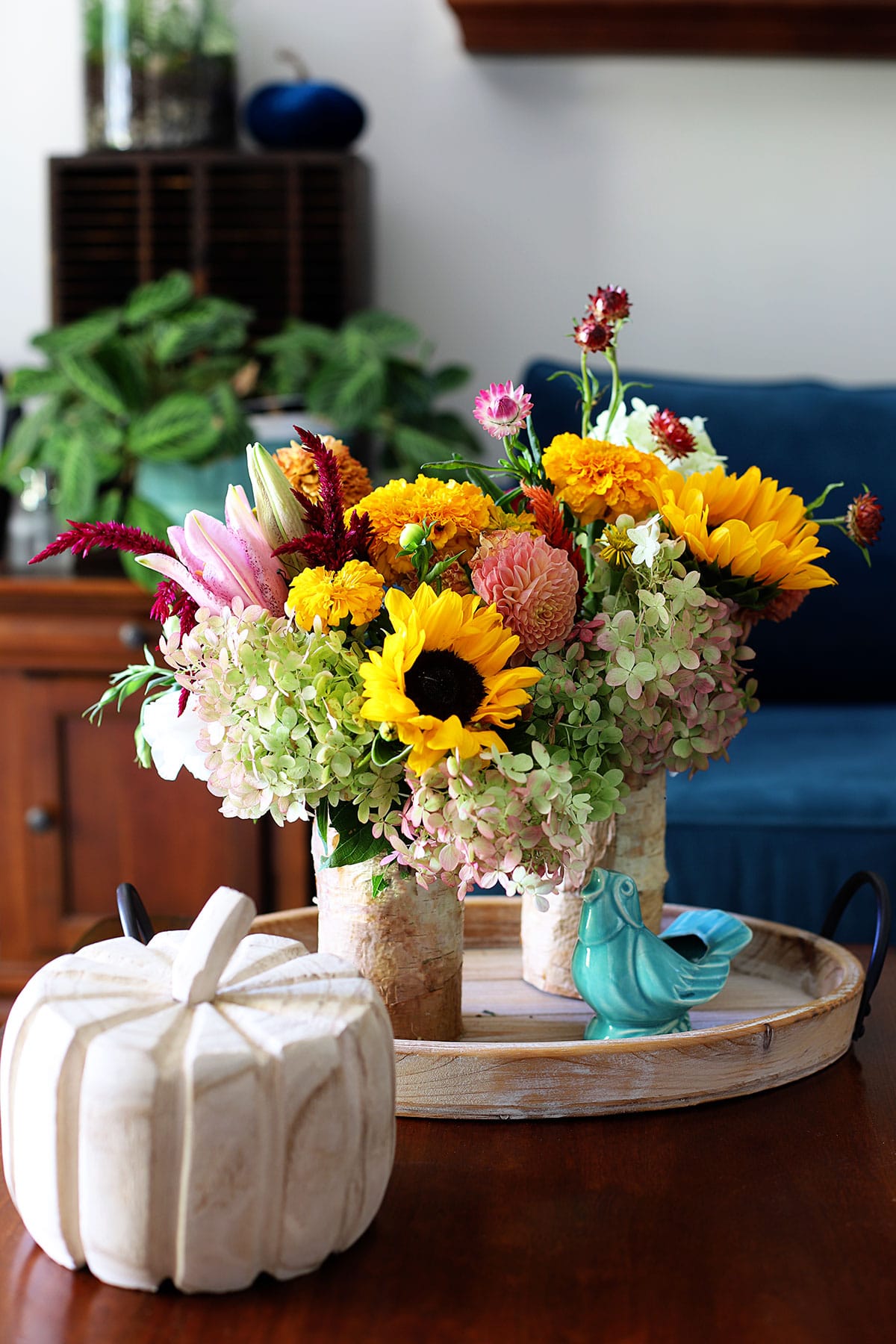 how to make birch bark vases