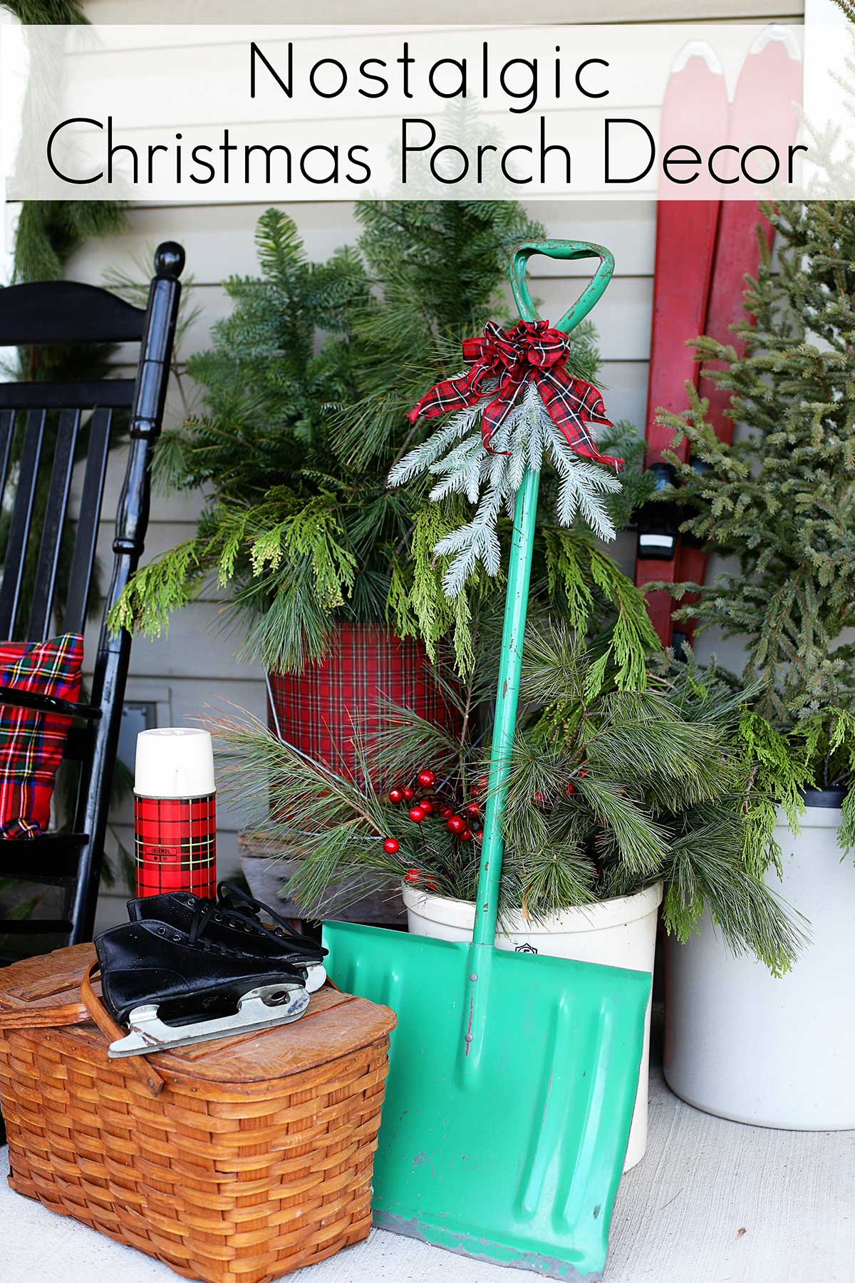 Nostalgic Christmas Porch Decorations - House of Hawthornes