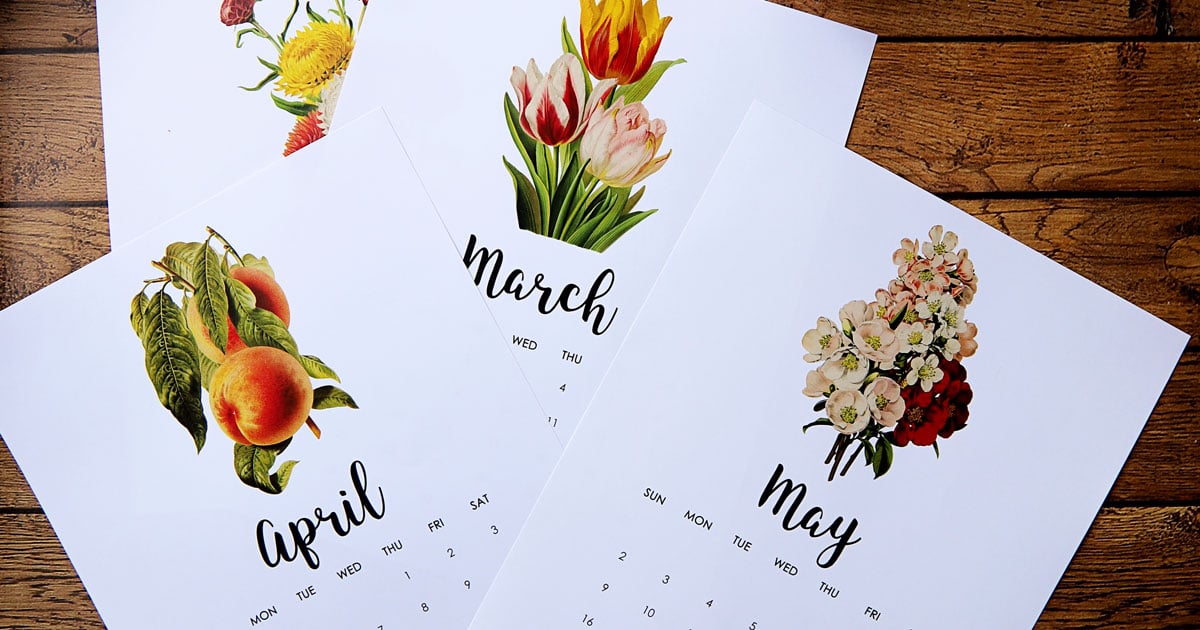 Printable 2021 Calendar | Botanical Illustrations - House of Hawthornes