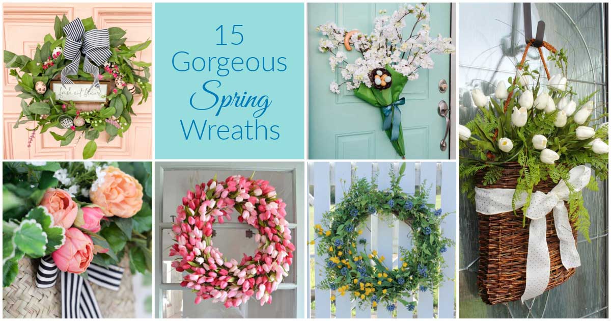 32 DIY Spring Wreaths - How to Make a Spring Wreath Yourself