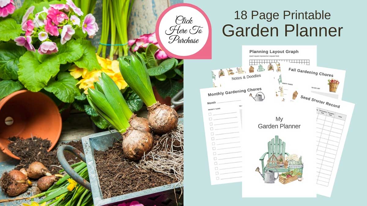 purchase printable garden planner