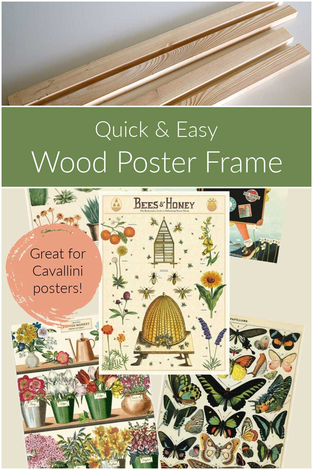 tutorial to make a wooden poster frame