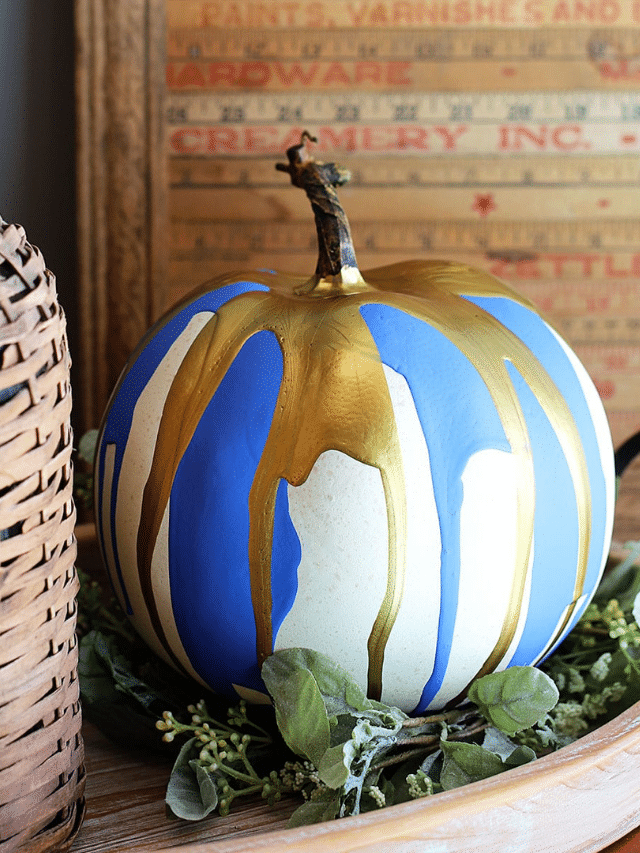POUR PAINTING PUMPKINS WITH CRAFT PAINT story