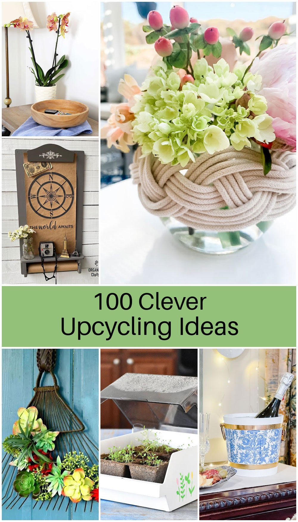 Recycle, Reuse and Repurpose with these 100 clever upcycling ideas! Discover creative thrift store makeover ideas to use around the house.