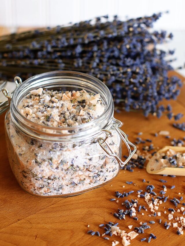 DIY Relaxing Lavender Bath Salts (story)