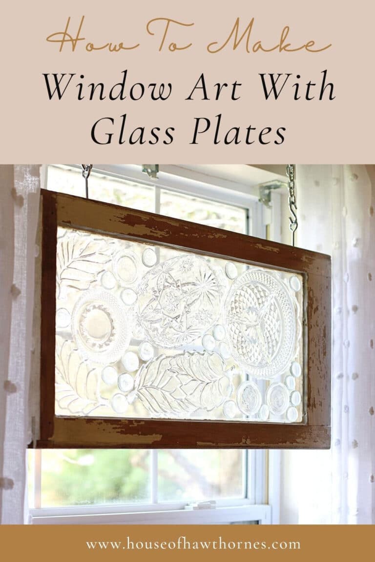 Window Art With Glass Plates A Thrift Store Upcycle