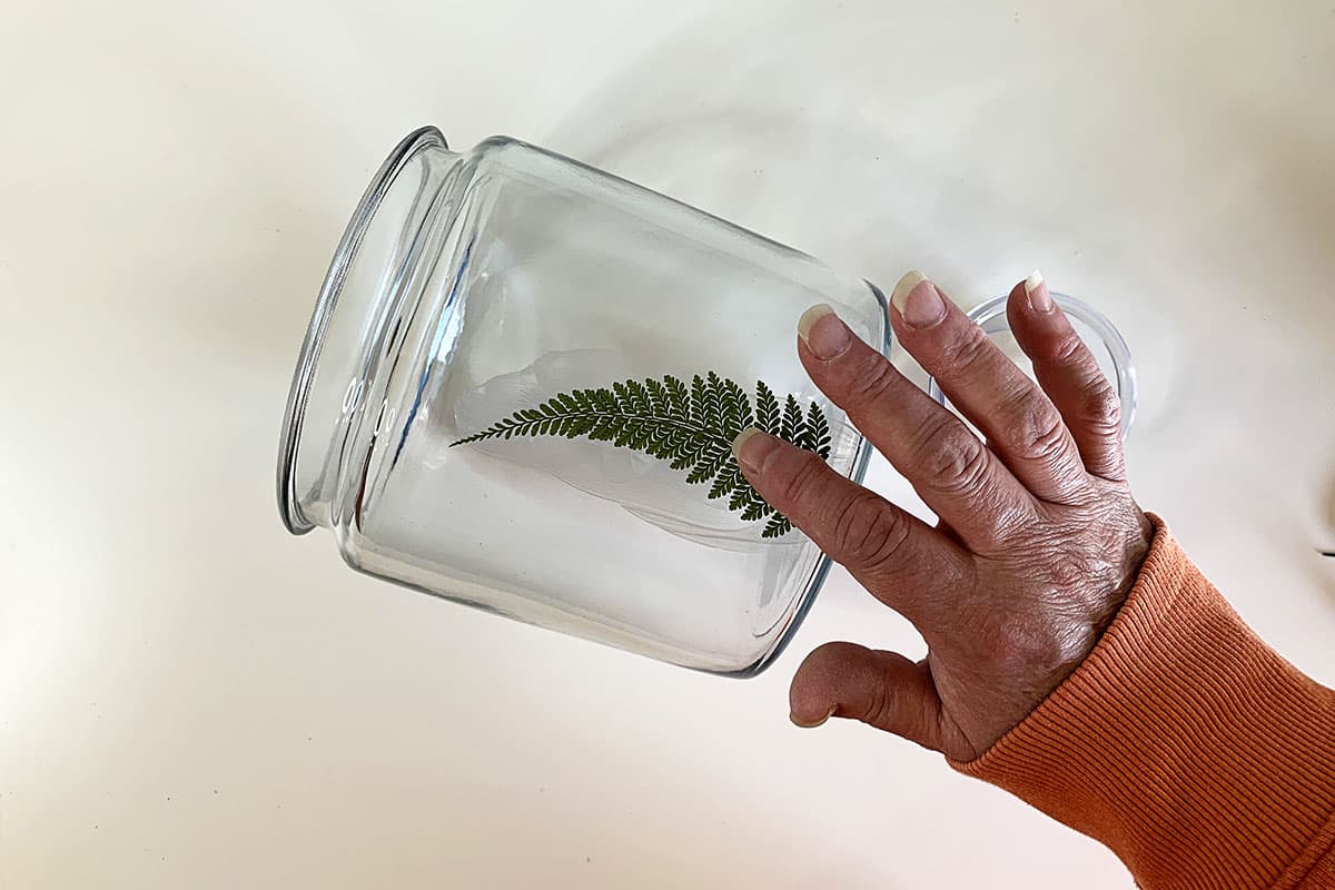 Easy Pressed Flower Craft  DIY Decorative Glass Jar - House of Hawthornes