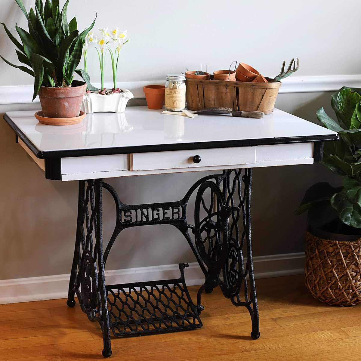 Giving New Life To A Vintage Porcelain Enamel Kitchen Table